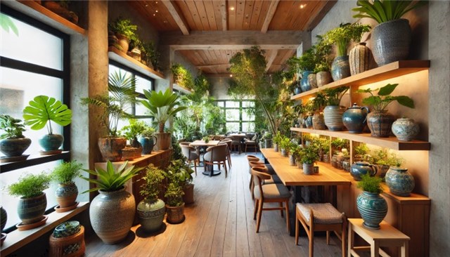 プラスガーデンの鉢とカフェメニューの楽しみ方