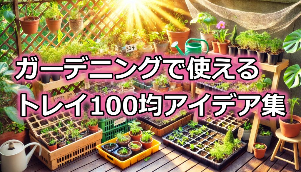 ガーデニングで使えるトレイ100均アイデア15選と注意点