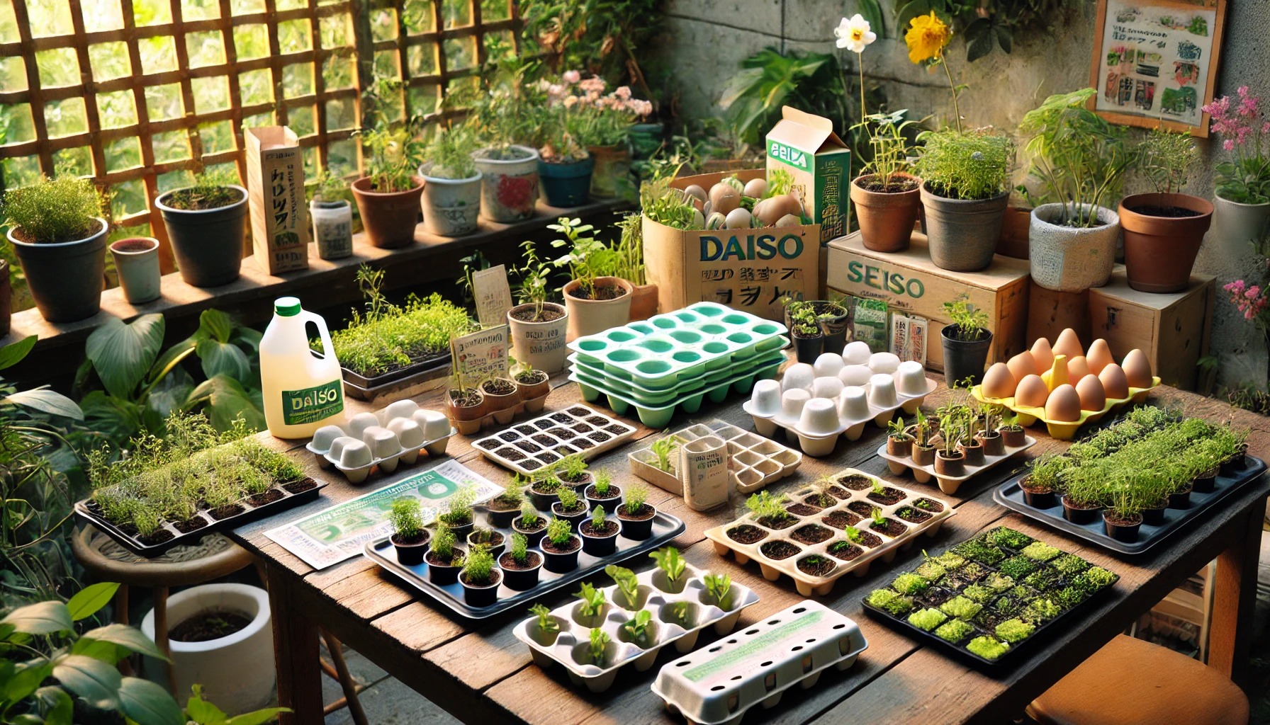 ガーデニングトレイ100均活用法