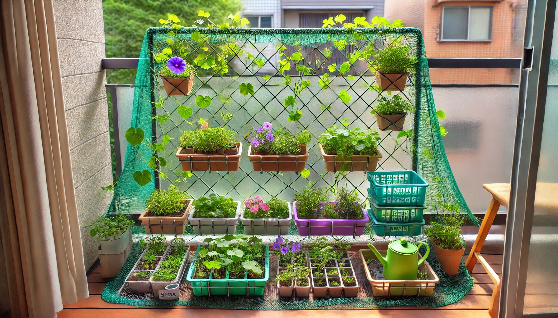 園芸ネットセリアで簡単ガーデン