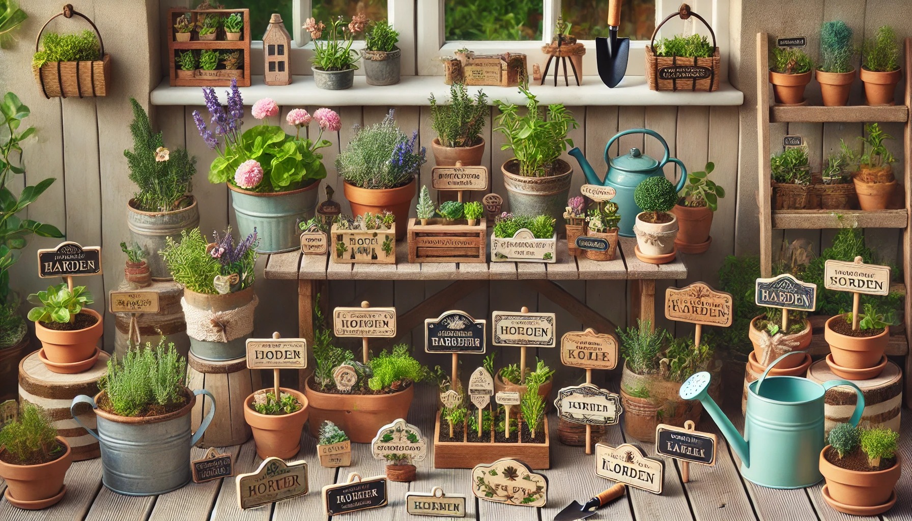 ガーデニングネームプレートをセリアで探そう