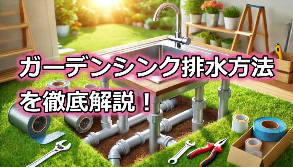 ガーデンシンク排水方法を徹底解説！DIYや工事費用も簡潔に紹介