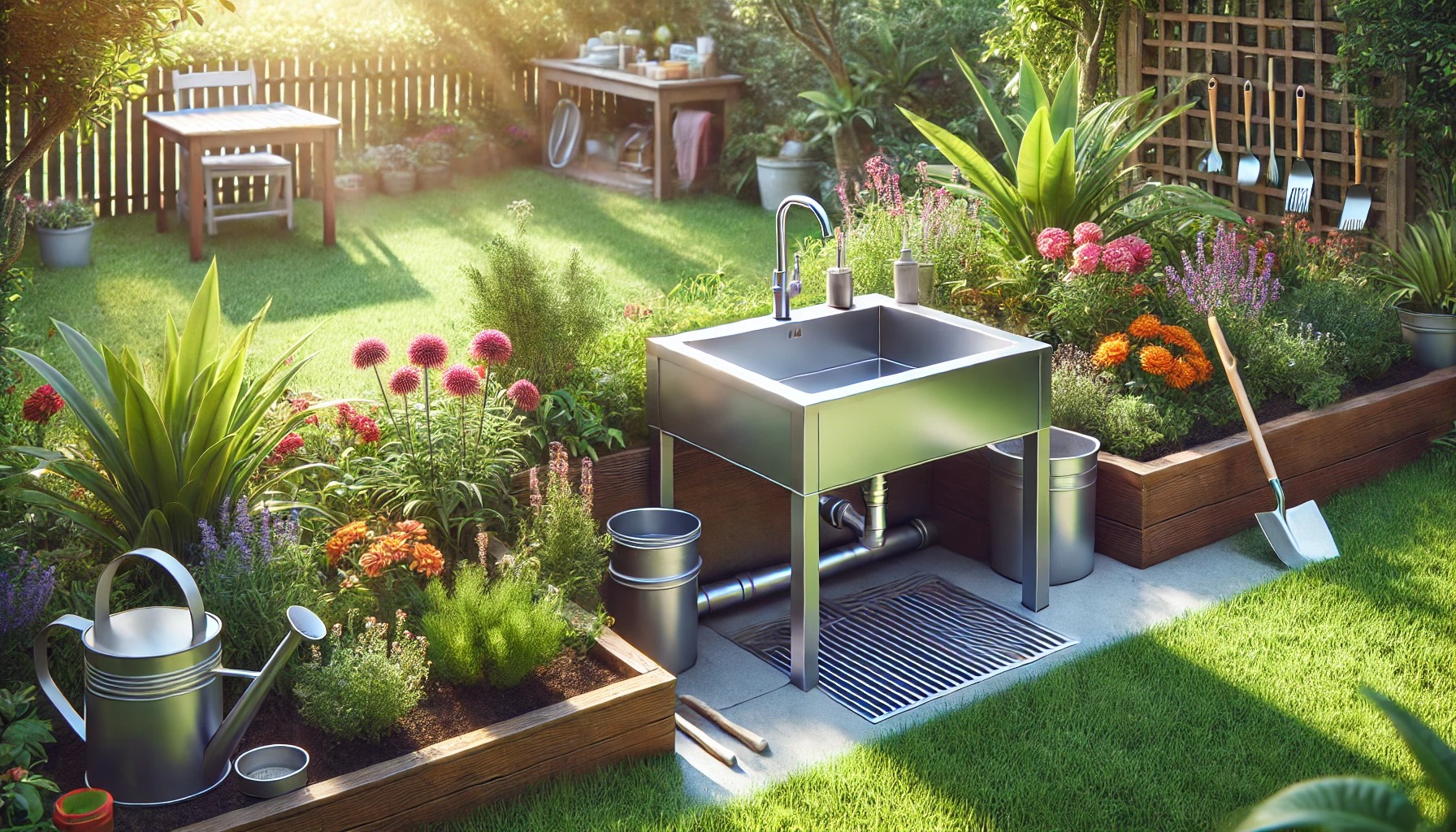 ガーデンシンク排水方法を応用して快適に使う