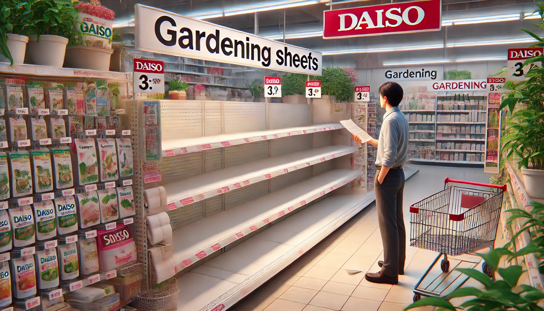 園芸シートはダイソーで売ってない？対策と代用法