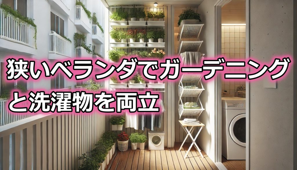 狭いベランダでガーデニングと洗濯物を両立！実践アイデア