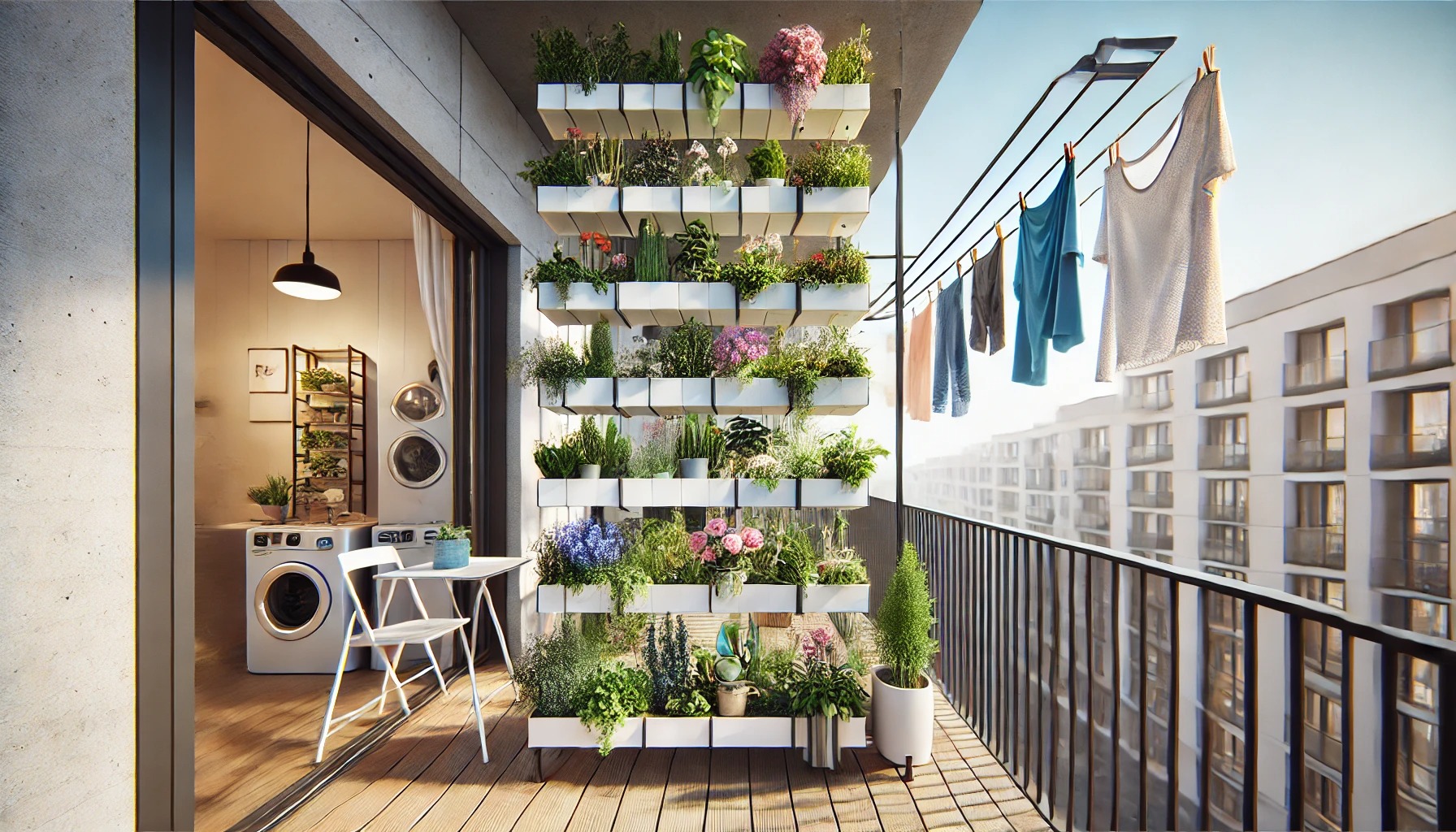 狭いベランダでガーデニングと洗濯物を両立する方法
