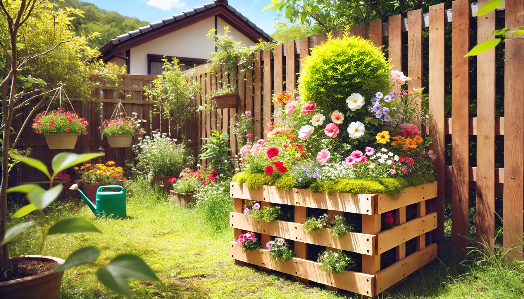 100均すのこ花壇のDIY活用術