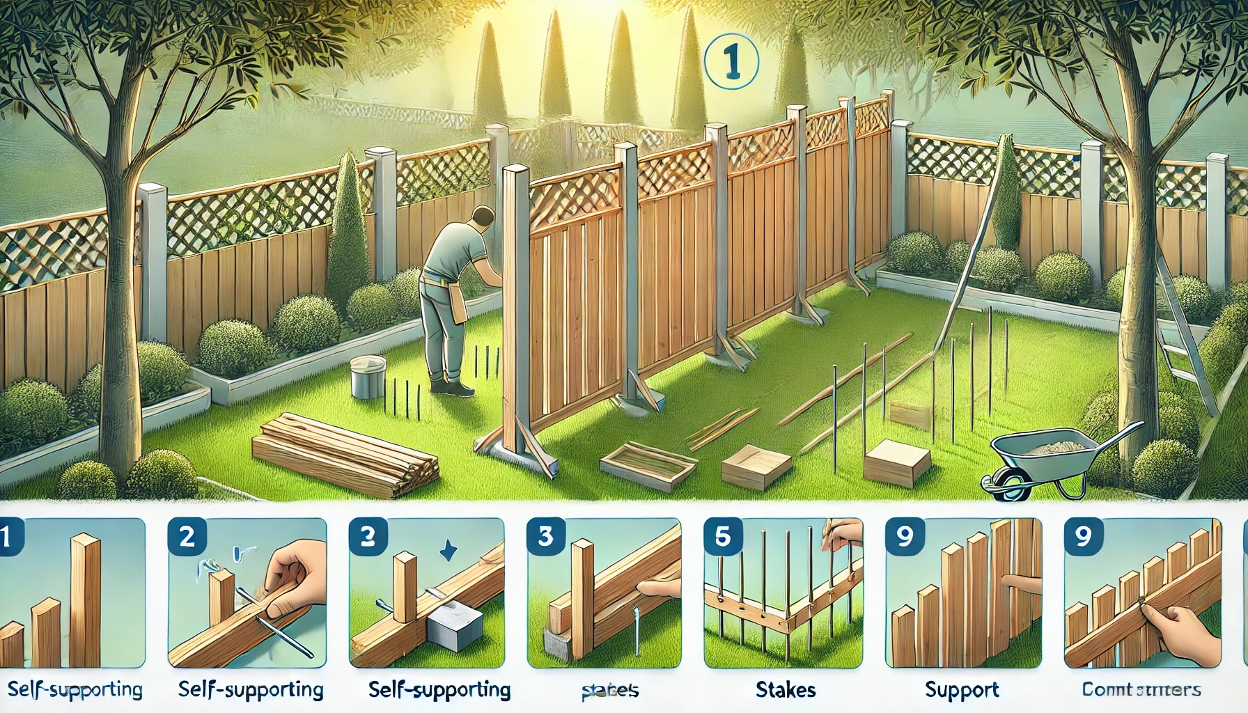 フェンス 自立のコツと注意点
