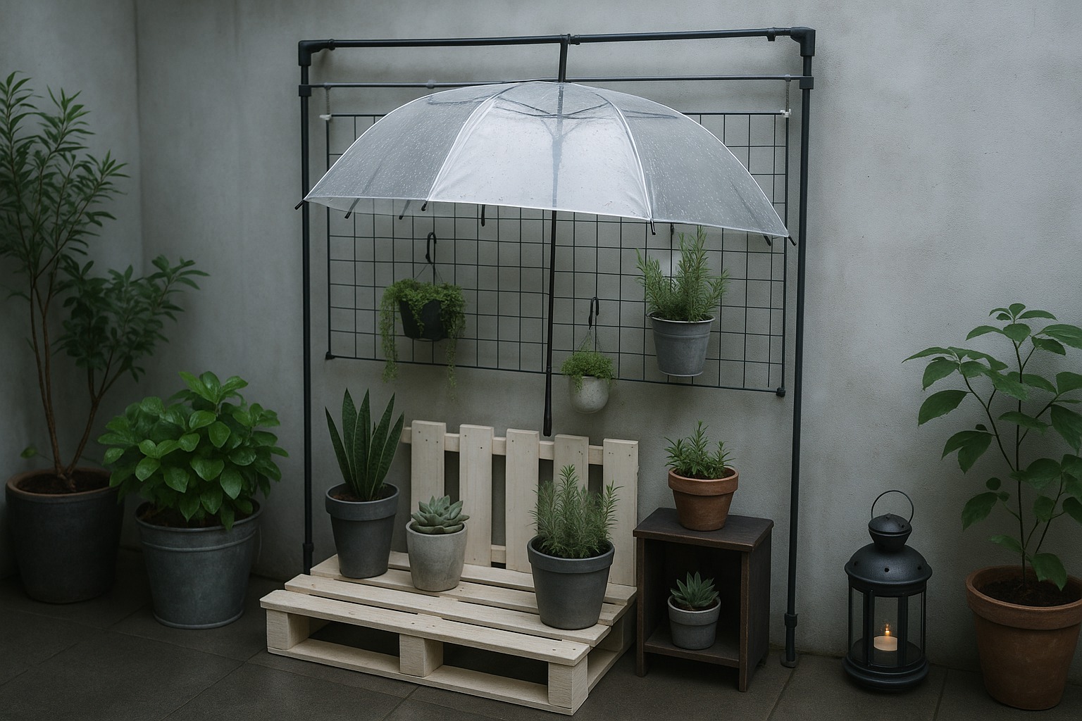 ガーデニングの雨よけはこれで！ 100均でおしゃれに演出