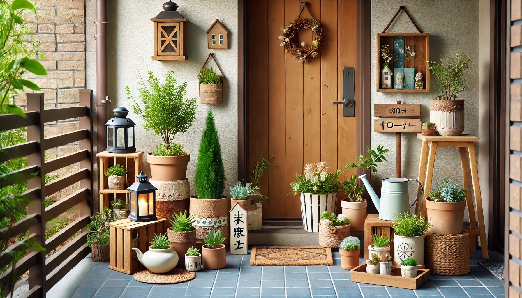 セリアのガーデニング玄関アイデア集