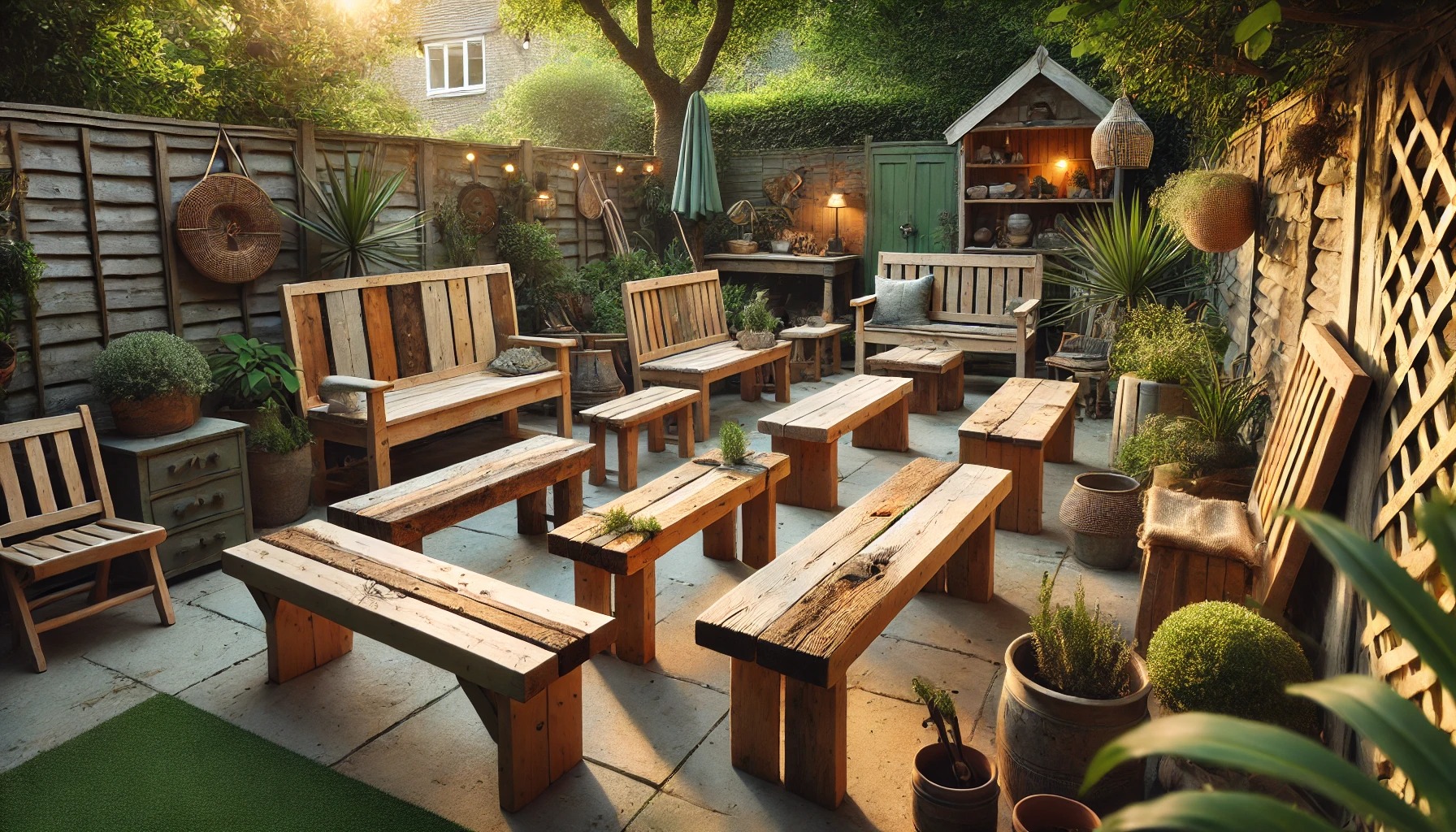 廃材ベンチの作り方とDIY実例