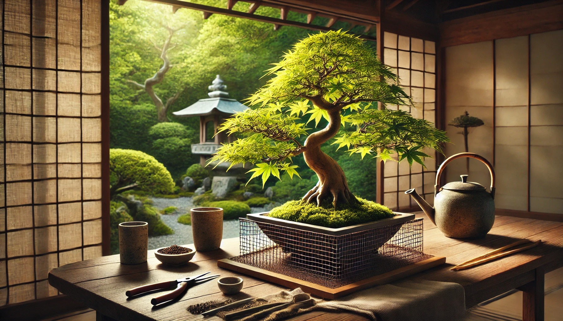 もみじ 太くするための手入れ