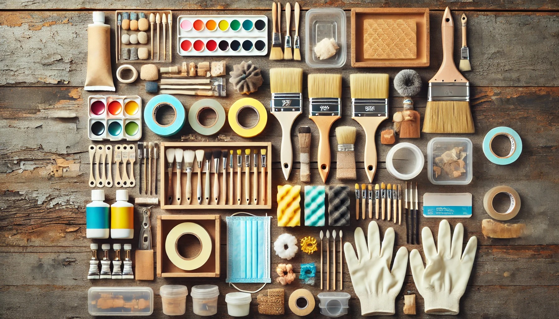 DIYを100均で揃える塗装グッズ