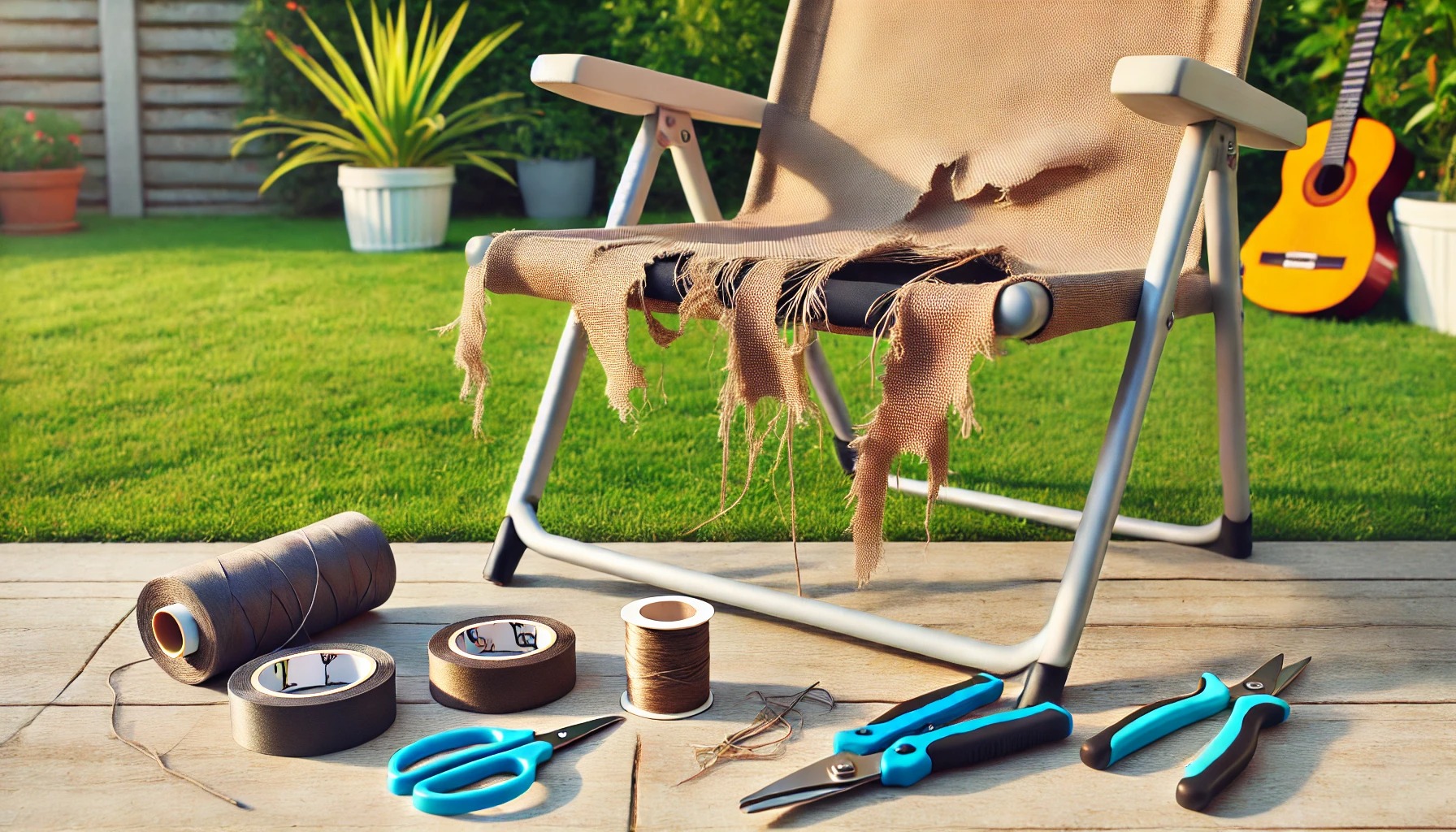 アウトドアチェア破れ修理の基本