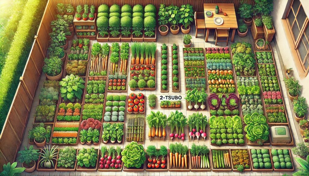 【家庭菜園】2坪レイアウトで育てる！おすすめ野菜と配置の工夫