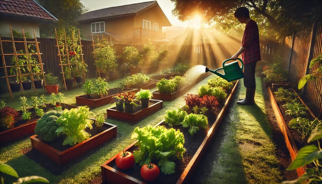 家庭菜園の水やり頻度 | 目安と失敗しないコツ！