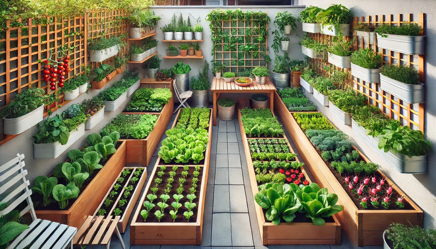 狭いスペースでも育てられる畝幅