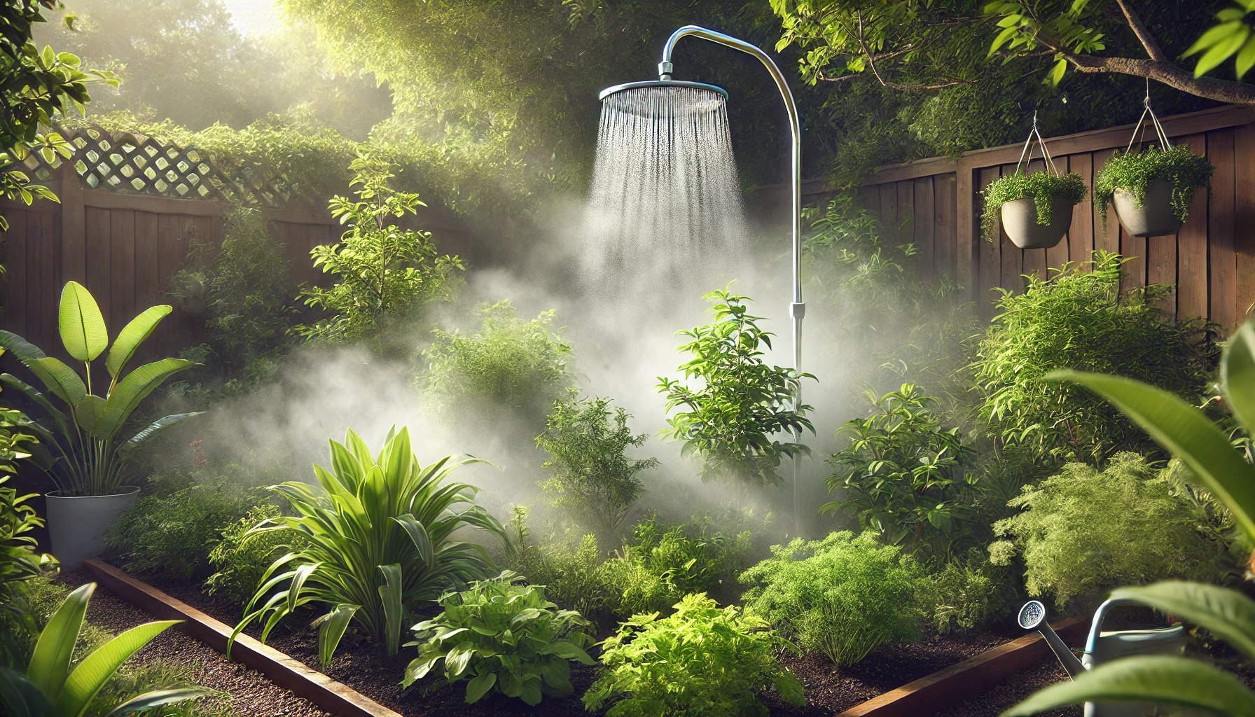 ミストシャワーで手軽に水やりをする方法