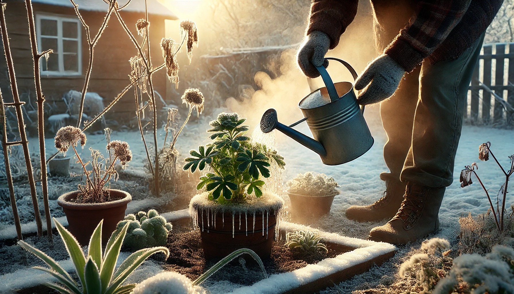 冬の水やりはぬるま湯が良い？