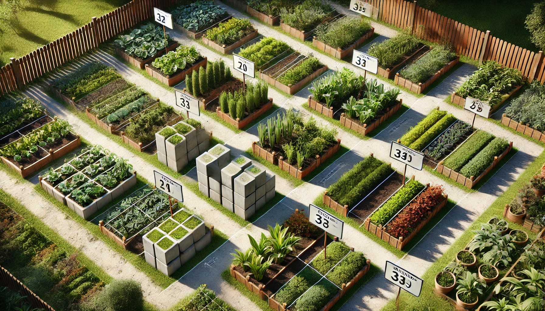 『庭畑の仕切り』ブロック実例と費用