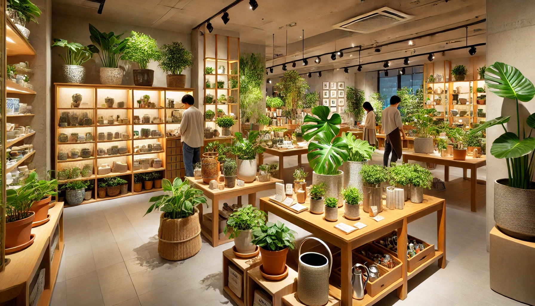 観葉植物専門店で雑貨もチェック