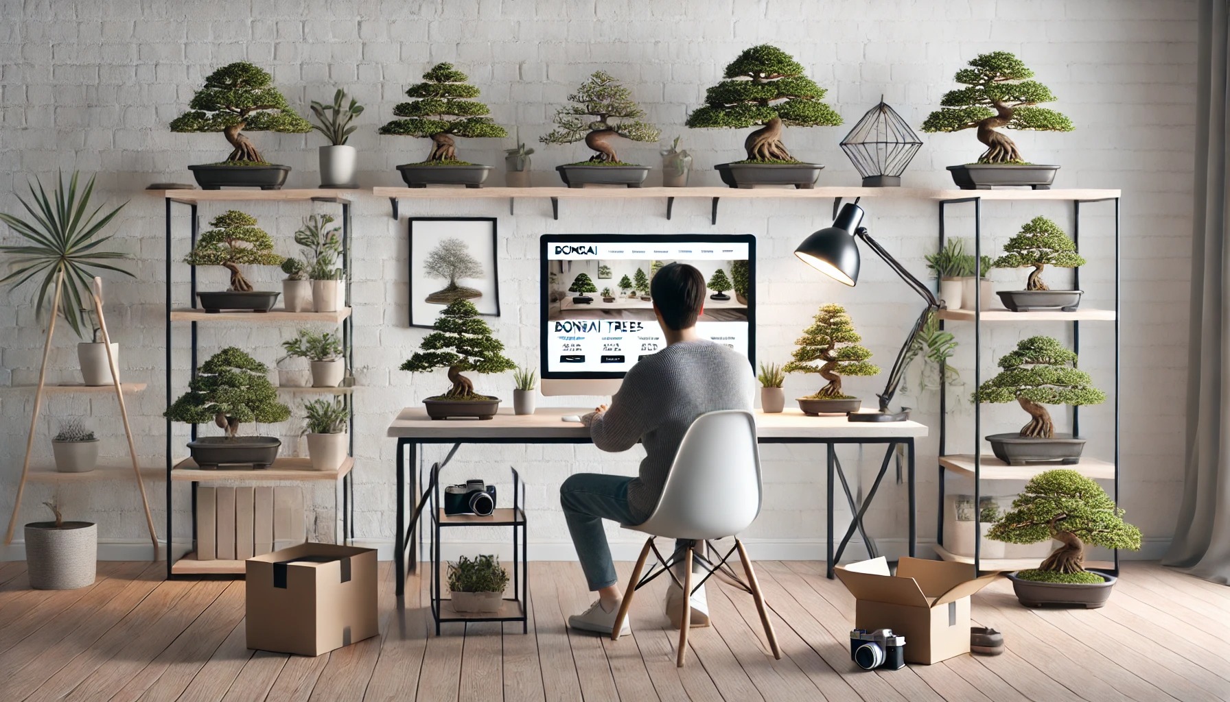 オンラインショップで盆栽販売