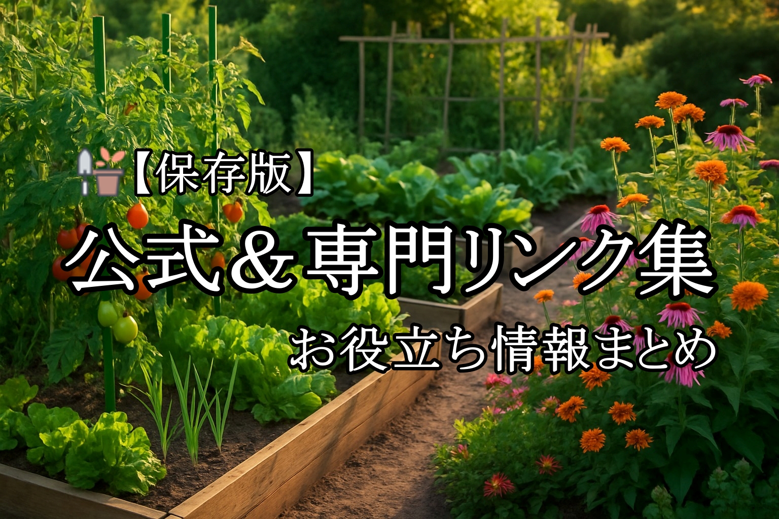 家庭菜園・ガーデニングの公式＆専門リンクまとめ（信頼できる情報源10選）