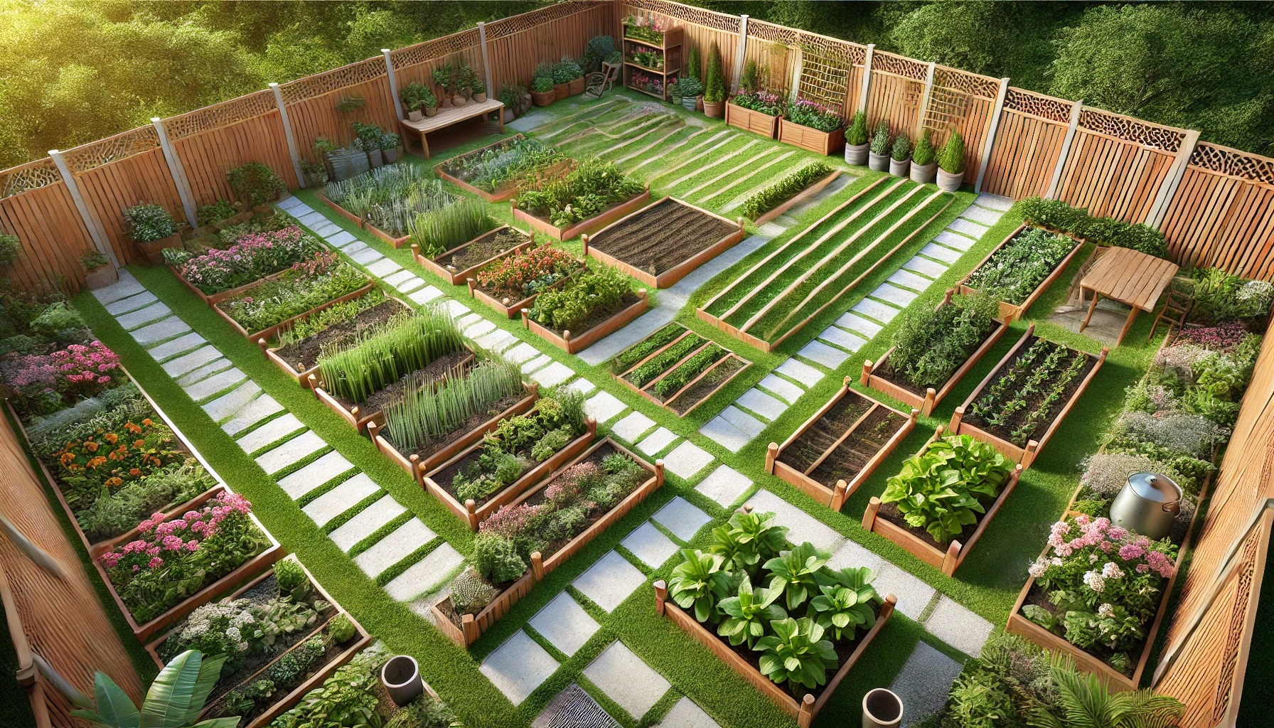 ガーデニングの仕切り-アイデアの基本