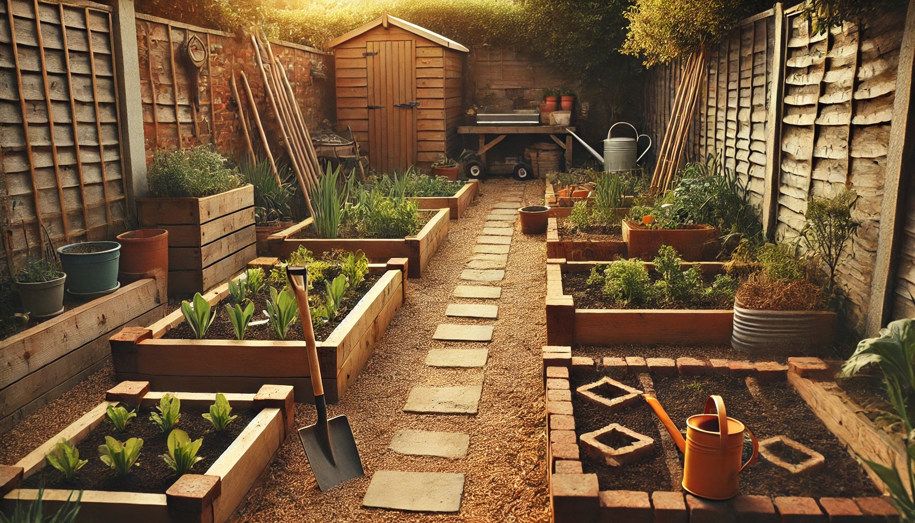 庭で家庭菜園！diyで作る仕切り
