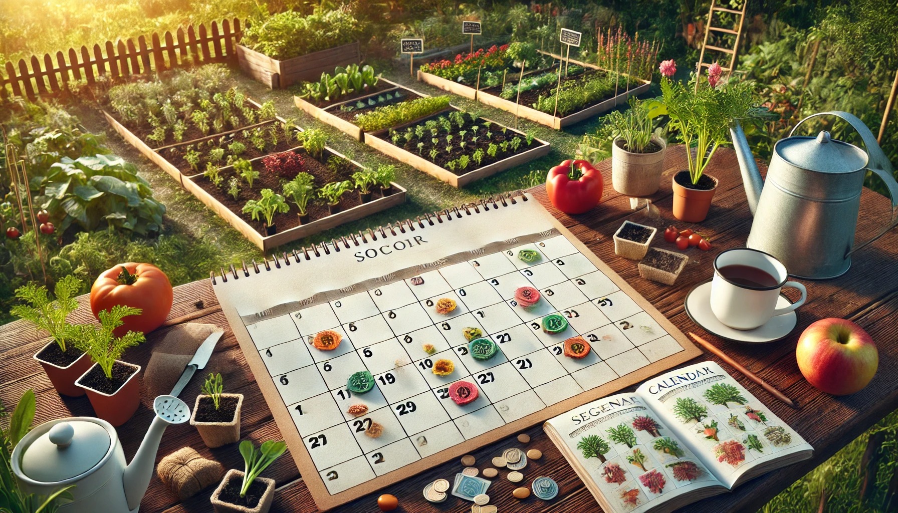 年間カレンダーで見る野菜栽培