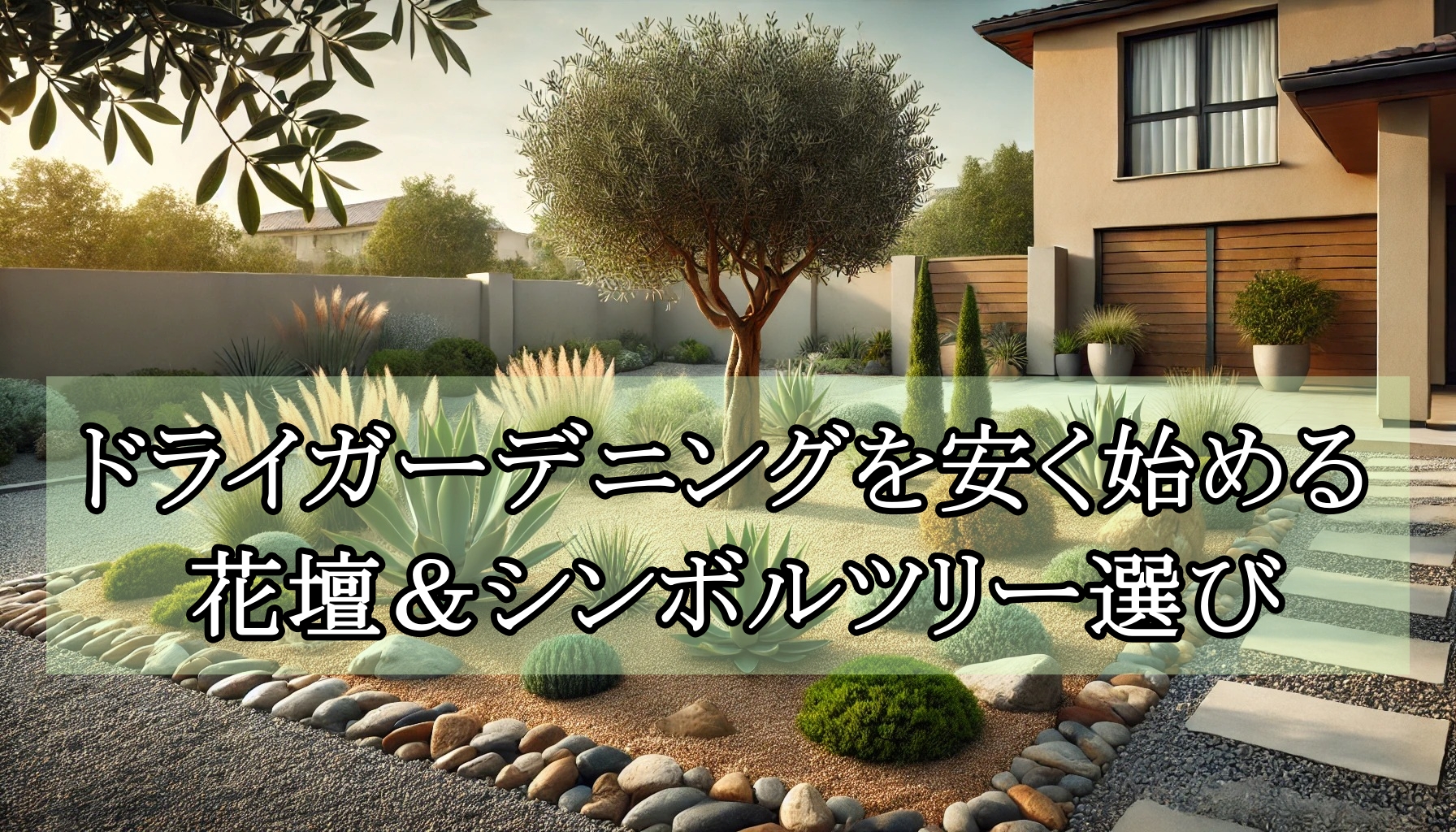 ドライガーデニングで安く始める花壇づくりとシンボルツリーの選び方