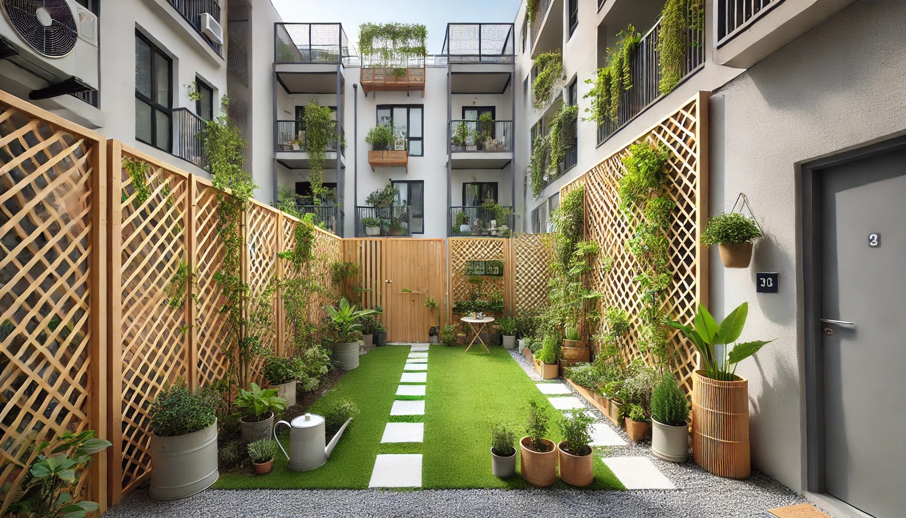 アパートで目隠しの実用アイデア