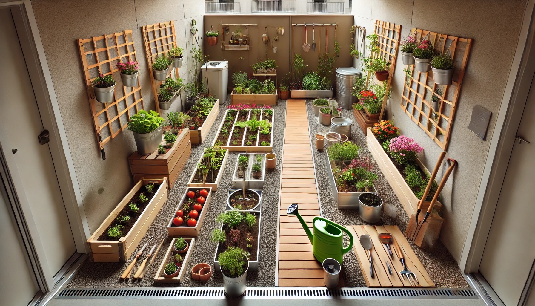 賃貸の庭の専用部でのガーデニング実践